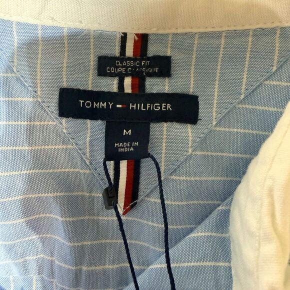 Tommy Hilfiger Light Blue Pinstripe Shirt - Picture 5 of 7